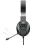 Ігрові Навушники-гарнітура Hoco W108 Sue з RGB-підсвічуванням, Black