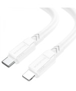 Data-кабель USB Borofone BX81 PD Type-C to Lightning 20Вт, White