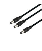 Кабель живлення DC to 2DC 12v 5.5x2.1 mm 30cm, Black