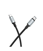 Data-кабель Hoco US10 Type-C to Type-C 3A 0.5m, Black
