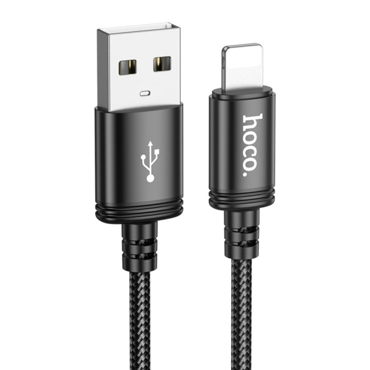 USB Data-кабель Hoco X91 USB to Lightning 2.4A 3m, Black