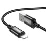 USB Data-кабель Hoco X91 USB to Lightning 2.4A 3m, Black