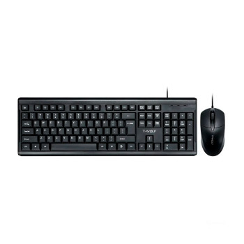 Дротова USB Клавіатура та Миша TWolf TF500, Black