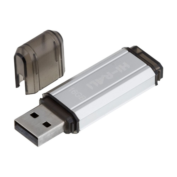 USB флешка Flash Drive Hi-Rali Stark 16gb, Steel