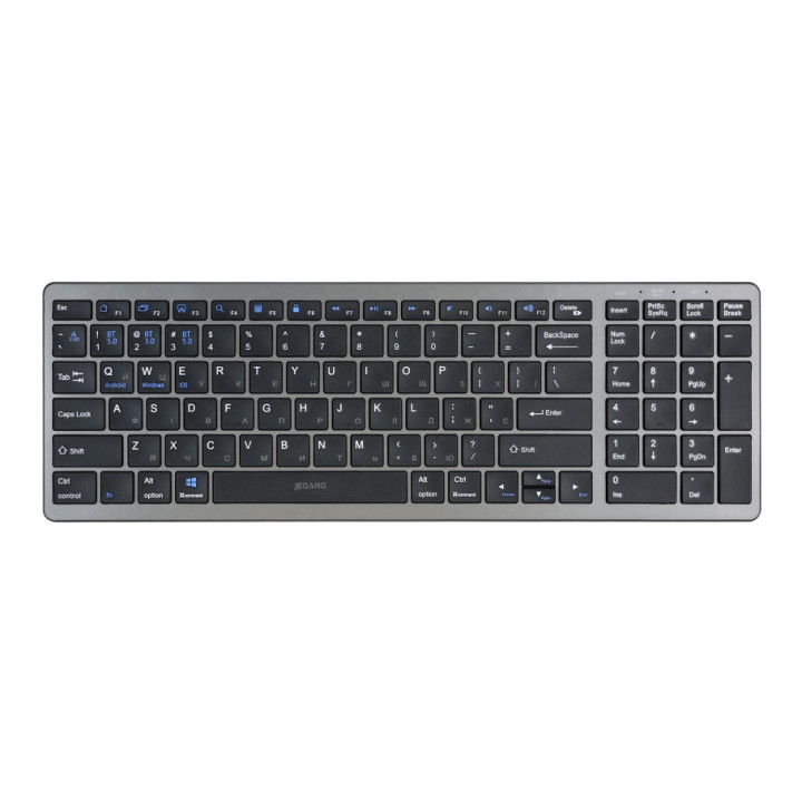 Беспроводная Bluetooth клавиатура JEQANG JB-387 2.4G, Black