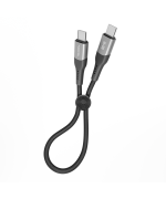 USB Кабель Ridea RC-US42 UltraStrong 60W 3A Type-C to Type-C 0.25m, Black