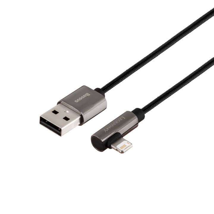 USB кабель Baseus CALCS-A USB to iP 2.4A 2m, Black