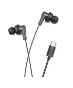Вакуумные проводные наушники Hoco M114 Type-C 1,2m, Black
