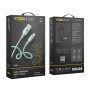 Data - кабель YOKI SILICONE YK-SI50 USB to Lightning 12W 1.2m, Green