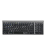 Беспроводная bluetooth клавиатура JEQANG JB-386, Gray