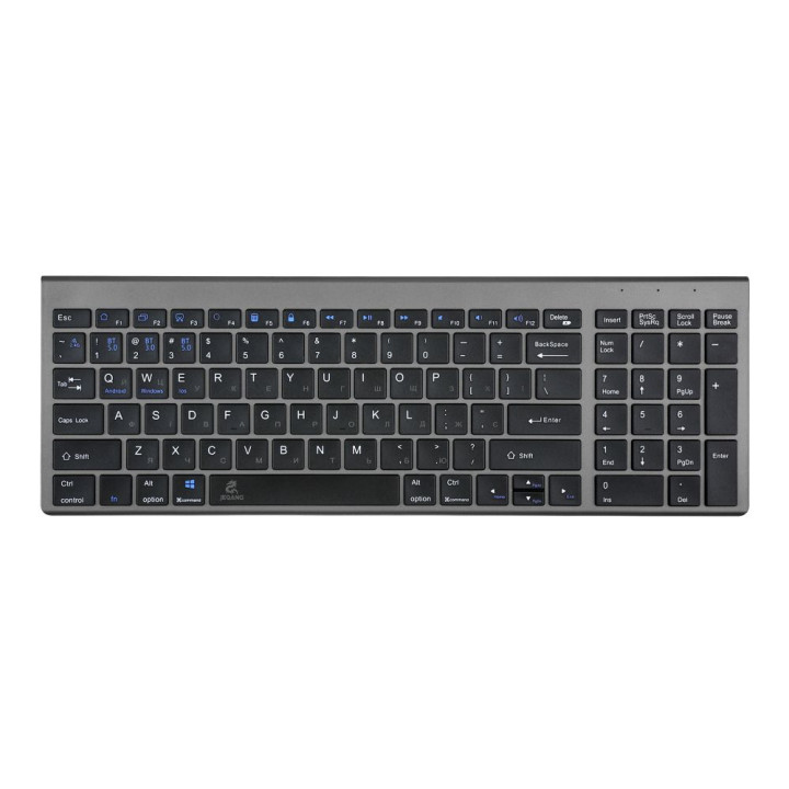 Беспроводная bluetooth клавиатура JEQANG JB-386, Gray