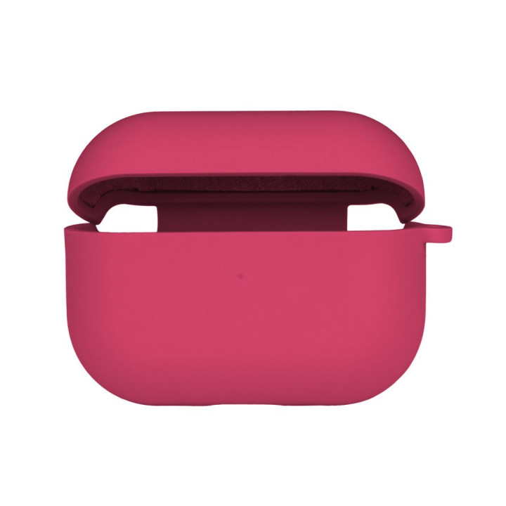 Чехол Silicone Case with microfibra для Airpods Pro 2, Shiny pink