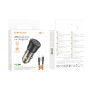Автомобильное Зарядное Устройство Borofone BZ24 QC3.0 / PD20W cable Type-C to Type-C, Transparent black