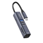 USB - хаб YOKI Pocket Pro YK-HPP3CACH1 7 в 1 Type-C PD100W / USB 3.0 / HDMI / SD / TF, Grey