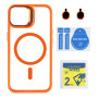 Чохол - накладка TPU+PC+Metal Stand Case with MagSafe and Camera Lenses для iPhone 16