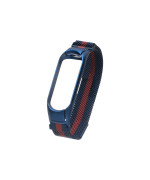 Ремешок Milanese Loop Color для Xiaomi Mi Band 3 / 4, Blue-Red
