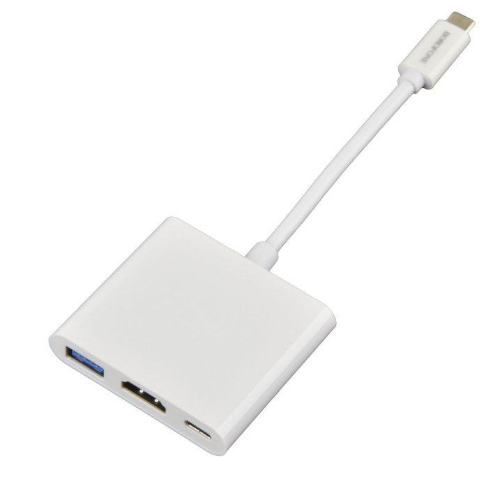 Перехідник Borofone DH4 Type-C converter (Type-C to USB3.0+HDMI+PD), White