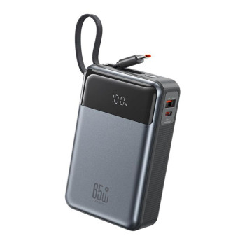 Зовнішній акумулятор Power Bank XO PR267 65W із кабелем Type-C 20000mAh, Gray