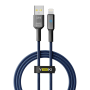 Data - кабель YOKI SMART YK-SM31 USB to Lightning 12W 1.2m, Black-Blue