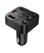 FM-трансмітер модулятор Hoco E87 USB-C PD35W, Black