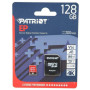 Карта Памяти & Adapter microSDXC Patriot EP V30 128Gb (UHS-I/U3) 10 Class, Black-Red