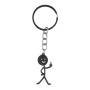 Металлический брелок Stickman для ключей, Silver