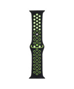 Ремінець Silicone Nike для Apple Watch 38/40mm + Protect Case, 09, Black-Green