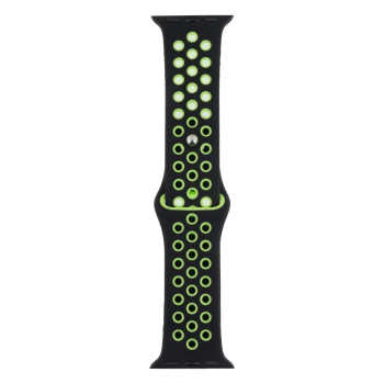 Ремінець Silicone Nike для Apple Watch 38/40mm + Protect Case, 09, Black-Green