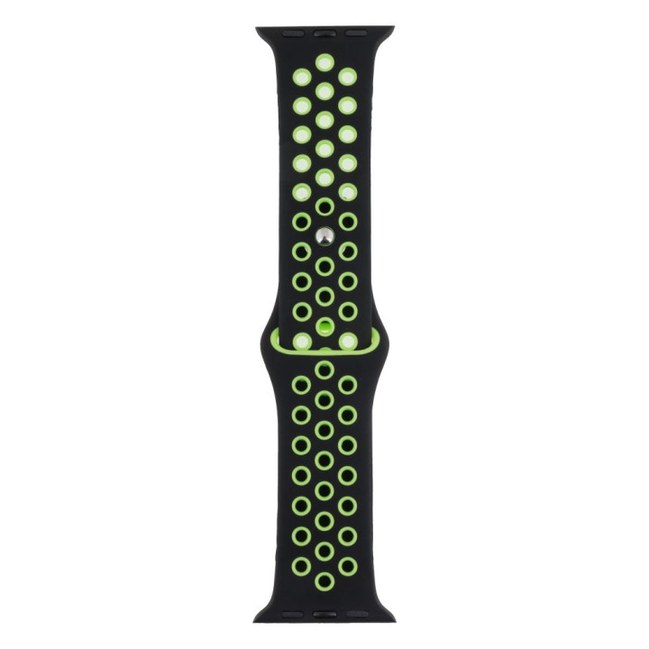 Ремешок Silicone Nike для Apple Watch 38 / 40mm + Protect Case, 09, Black-Green