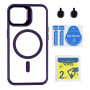 Чохол - накладка TPU+PC+Metal Stand Case with MagSafe and Camera Lenses для iPhone 16