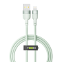 Data - кабель YOKI SILICONE YK-SI50 USB to Lightning 12W 1.2m, Green