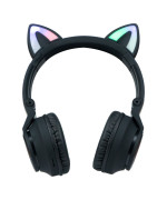 Bluetooth Стерео Гарнітура Borofone BO18 Cat Ear 400 mAh, Black