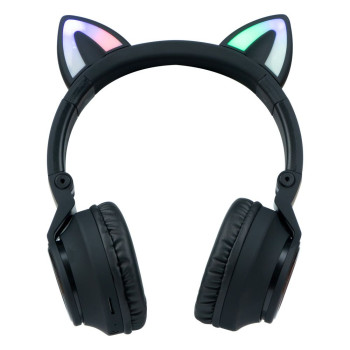 Bluetooth Стерео Гарнитура Borofone BO18 Cat Ear 400 mAh, Black