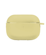 Чехол Silicone Case with hook для Airpods Pro, Crem yellow