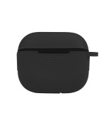 Чехол-футляр для наушников Silicone Case with hook для Airpods 4, Black