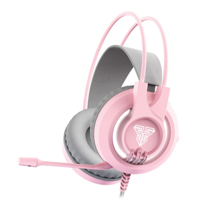 Накладные игровые наушники Fantech HG20 Chief II с RGB подсветкой, Pink