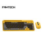 Комплект бездротова клавіатура та миша Fantech Go WK899 MOCHI, Black-Yellow