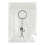 Металлический брелок Stickman для ключей, Silver