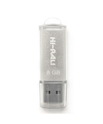 USB флешка Flash Drive Hi-Rali Rocket 8gb, Steel