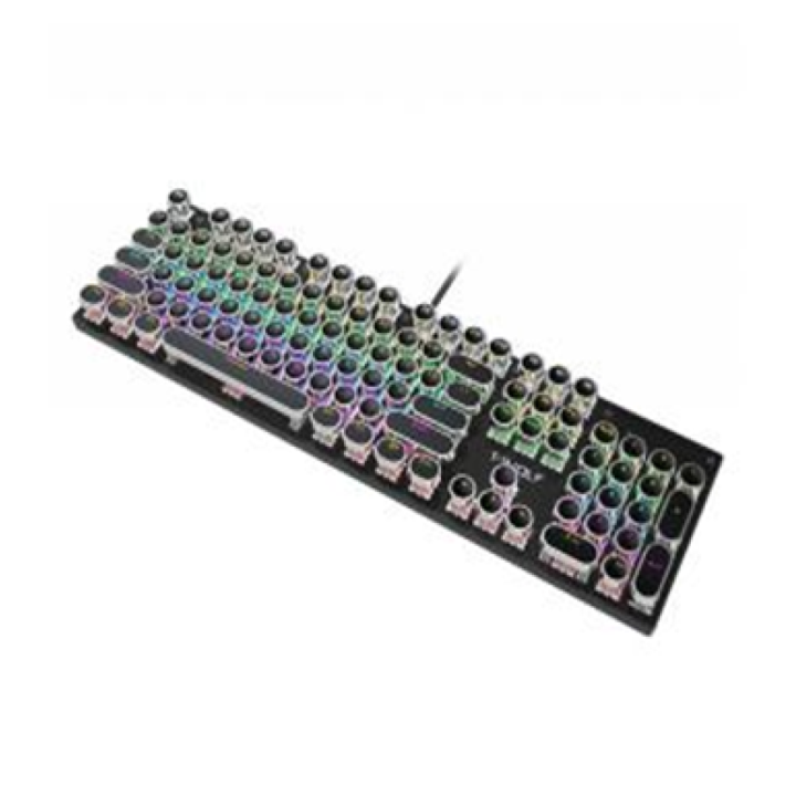 Проводная игровая клавиатура TWolf T75 punk LED Blue Switch, Black