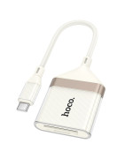 Переходник Hoco UA40A 2-in-1 Card Reader Type-C, Apricot