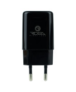 Мережевий зарядний пристрій Ridea RW-11211 Element USB 2.1A USB-Type-C, Black