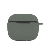 Чехол-футляр для наушников Silicone Case with microfibra для Airpods 4, Pine green