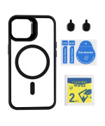 Чохол - накладка TPU+PC+Metal Stand Case with MagSafe and Camera Lenses для iPhone 16
