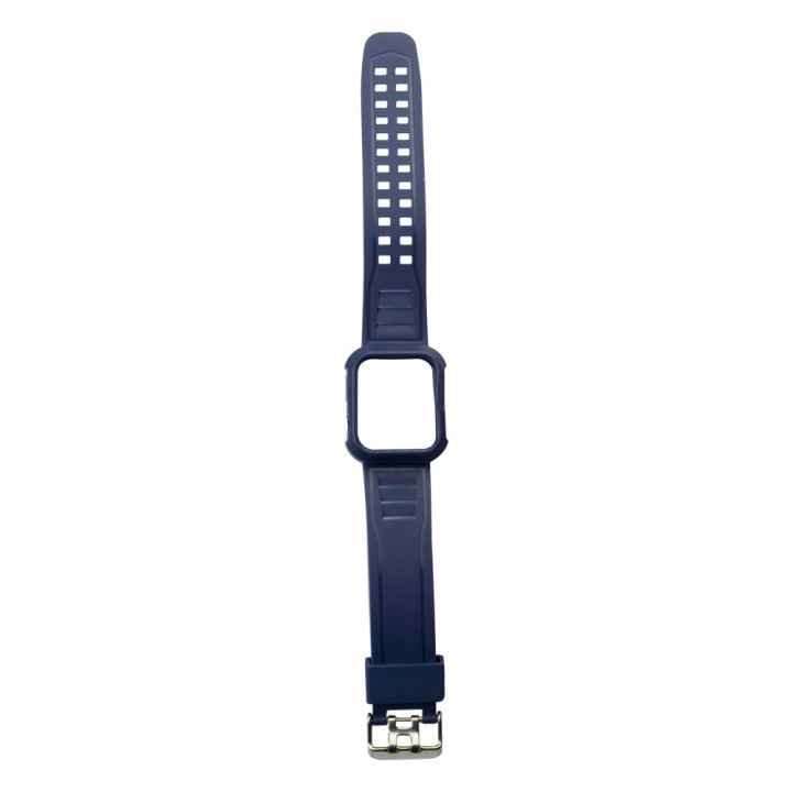 Ремінець Silicone Shine для Apple Watch 40 / 41 mm + Protect Case, Midnight Blue