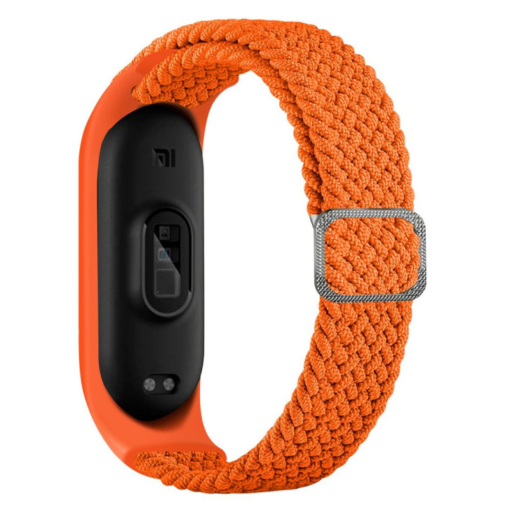 Ремінець для Xiaomi Mi Band 3 / 4 / 5 / 6 / 7 Elastic adjustment, Papaya