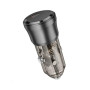 Автомобильное Зарядное Устройство Borofone BZ24 QC3.0 / PD20W cable Type-C to Type-C, Transparent black