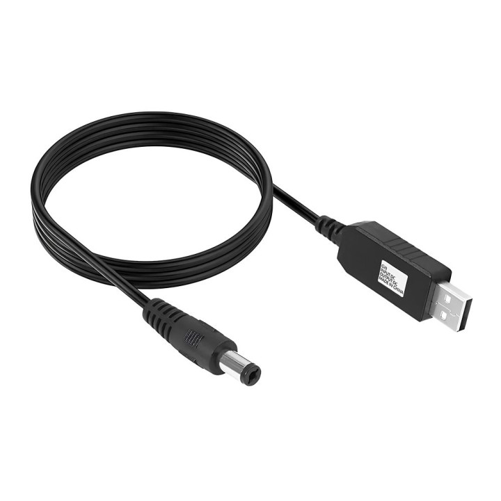 Кабель USB to DC для роутера LDO-888 з 5V на 9V 5.5х2.1mm, Black