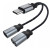 Переходник XO NBR160B audio adapt Type-c to Type-c + 3.5mm connector, Black