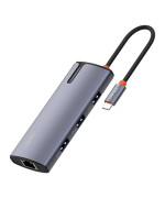 USB Hub Borofone DH5 4-in-1 Type-C to USB 0,2m, Black